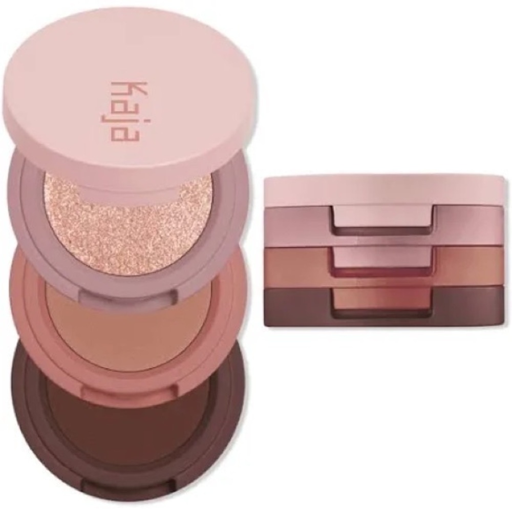 🌸✨ KAJA Beauty Bento Trio – Bouncy Mosaic Chrome, Shimmer & Matte Stack ✨